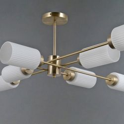 Люстра на штанге ILLUMICO NAPLES IL0737-8ASQ-25 AB NAPLES