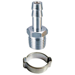 Переходник стальной Fubag 180265 B елочка 10 мм с обжимным кольцом 10х15 мм