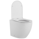 Унитаз ABBER Bequem AC1111T приставной белый, безободковый, смыв торнадо