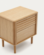 Lenon Тумбочка с 2 ящиками из шпона дуба 50 x 55 см