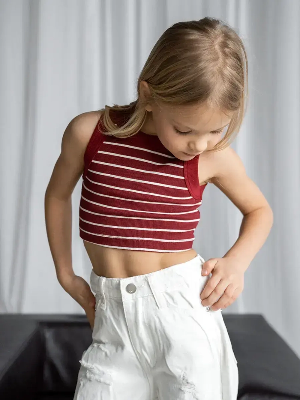 Топ для девочки летний