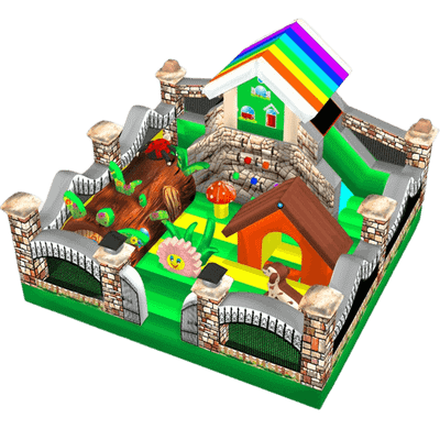 Коммерческий надувной батут "Терем" 9*6*4 м