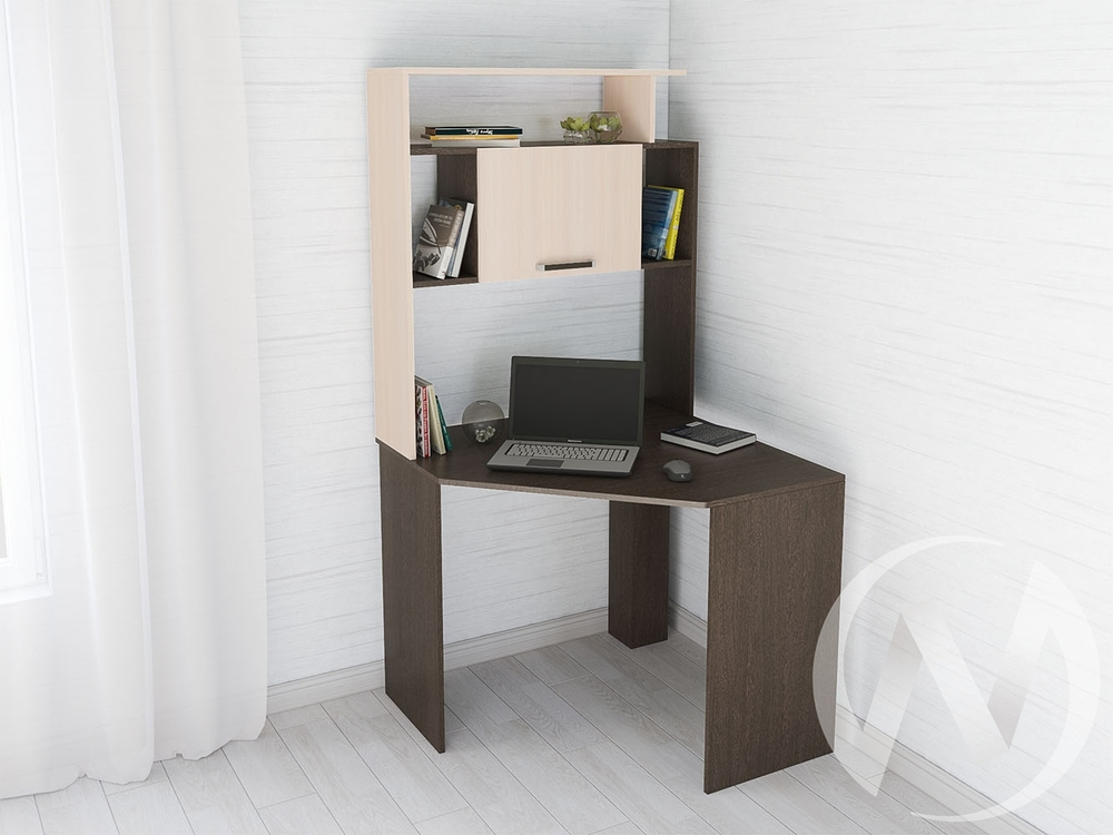 Стол компьютерный Квартет-12 (венге/дуб молочный)