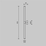 Настенный светильник (бра) Maytoni MOD106WL-L16G3K