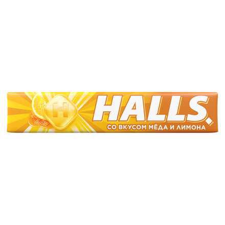 Карамель леденцовая HALLS Мед и лимон 25гр