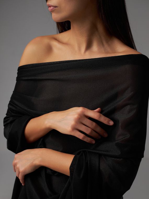 Сетка полоска, Турция, черный 170