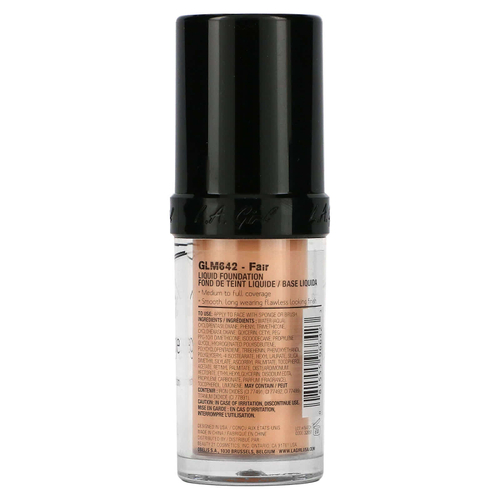 L.A. Girl, PRO.coverage HD Illuminating Foundation, GLM642 Fair, 28 мл (0,95 жидк. унц.)
