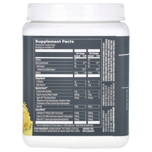 Sunwarrior, Sport, активный прием перед тренировкой, юдзу с манго, 315 г (11,1 унции)