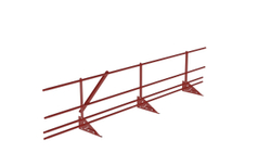 Кровельное ограждение Fachmann KO/SK/SN-600-2-3000 Фальцевый крепеж RAL