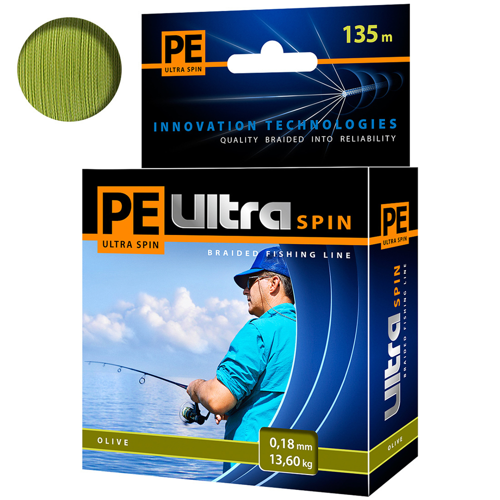 Плетеный шнур рыболовный SPIN Black 0,20mm 135m