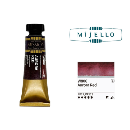 Акварель Mijello Granulation 15 мл. W806 [B] Aurora Red