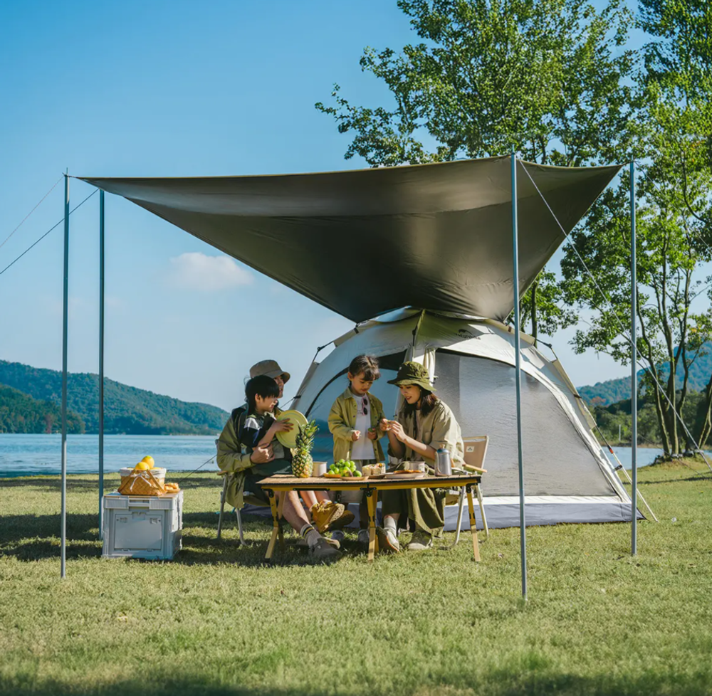 Палатка Naturehike Ango 3-местная, быстросборная, серая, артикул CNK2550WS010-VGL3