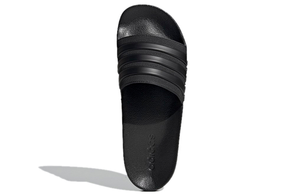 Adidas Adilette Shower Slides lightweight, comfortable and casual rubber-soled quick-drying one-word slippers men's black