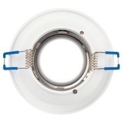 Светильник встраиваемый алюминиевый ЭРА KL100 WH под лампу MR16 GU5.3 белый