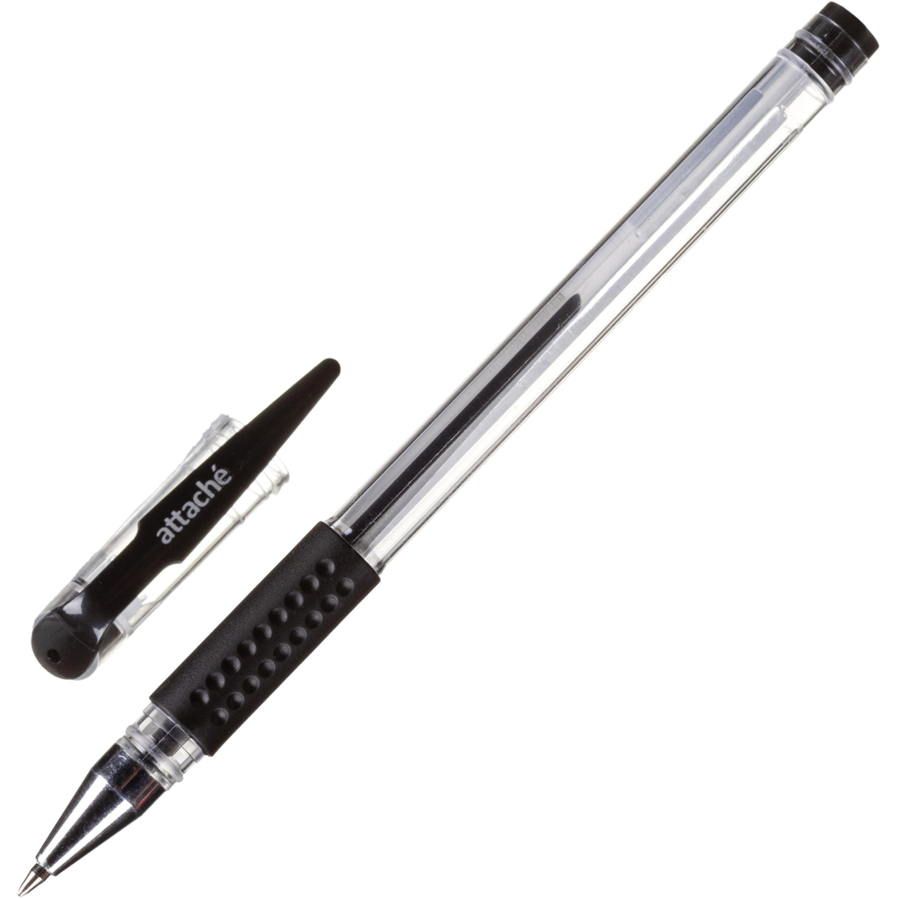 Ручка гелевая неавтомат. Attache Economy черный 0,3-0,5мм  24шт/уп