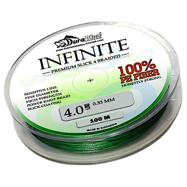 Шнур DuraKing Infinite X4 150м Тёмно-Зелёный -