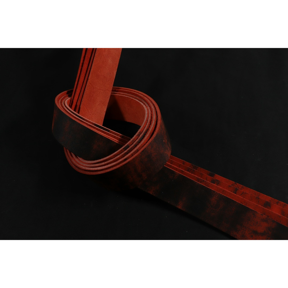 Ременная заготовка красная лофт гладкая ⠀