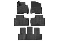 Коврики в салон для KIA Carnival (IV) 2020-, Premium +, кроссвэн, 5шт. (полиуретан) ELEMENT3DAN0023210