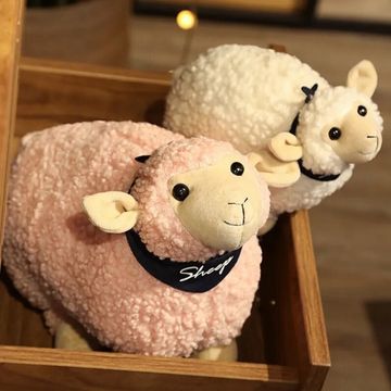 Мягкая игрушка Овечка Sheep белый, 30 см