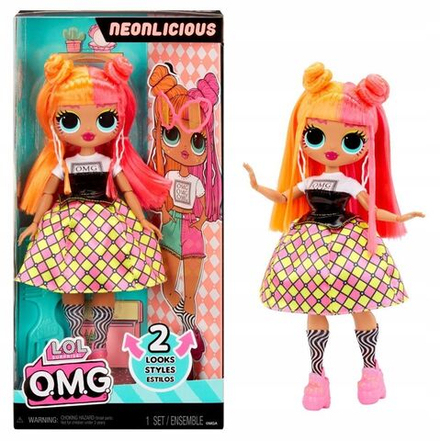 Кукла LOL Surprise OMG Neonlicious - Кукла Неонлишес (Леди Неон) с аксессуарами - Лол 591580