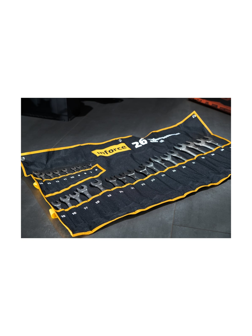 Набор комбинированных ключей 26 предметов Inforce, Сталь Cr-V, 6-32мм, 06-05-32