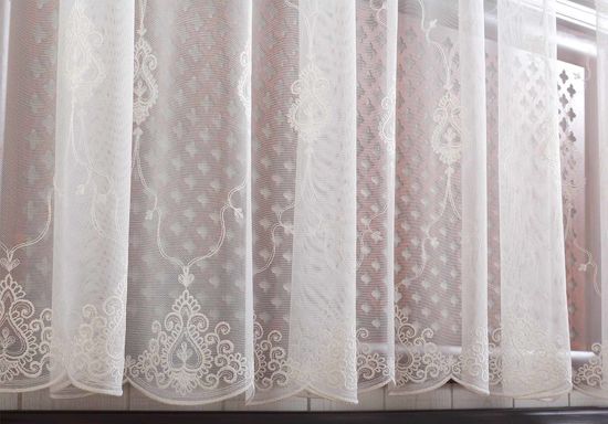 Микросетка с вышивкой Флоренция (кремовый)