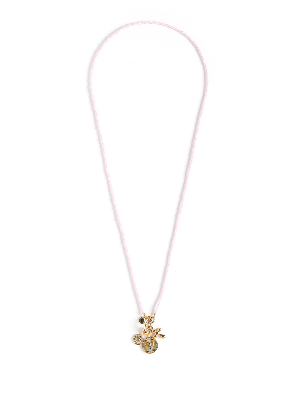 Сотуар "Heart eye cross" pink gold