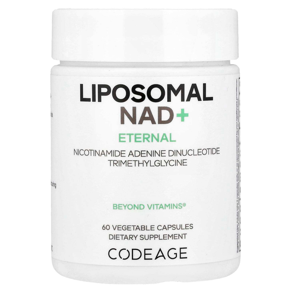 Codeage, Eternal, липосомальный НАД+, 60 растительных капсул
