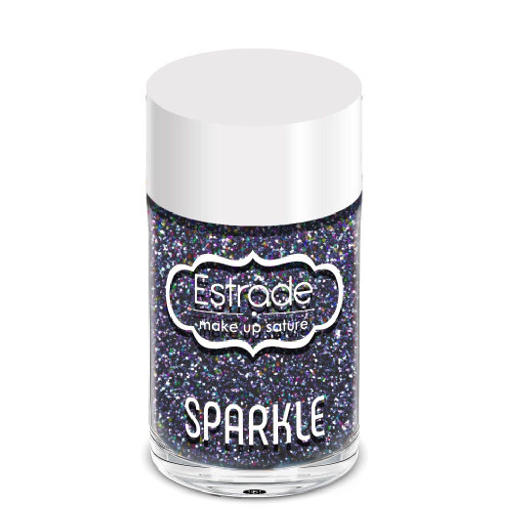 Estrade Глиттер Sparkle, рассыпчатый, тон №59, Сияющий графит, 3 гр