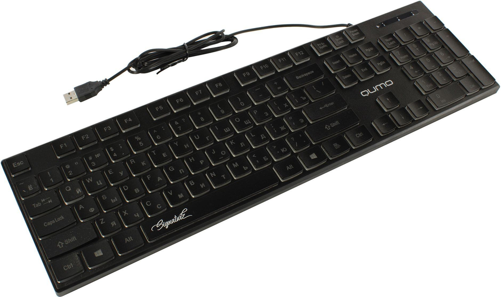 Клавиатура QUMO Signature K69 &lt;USB&gt; 104КЛ, подсветка  клавиш  &lt;33350&gt;