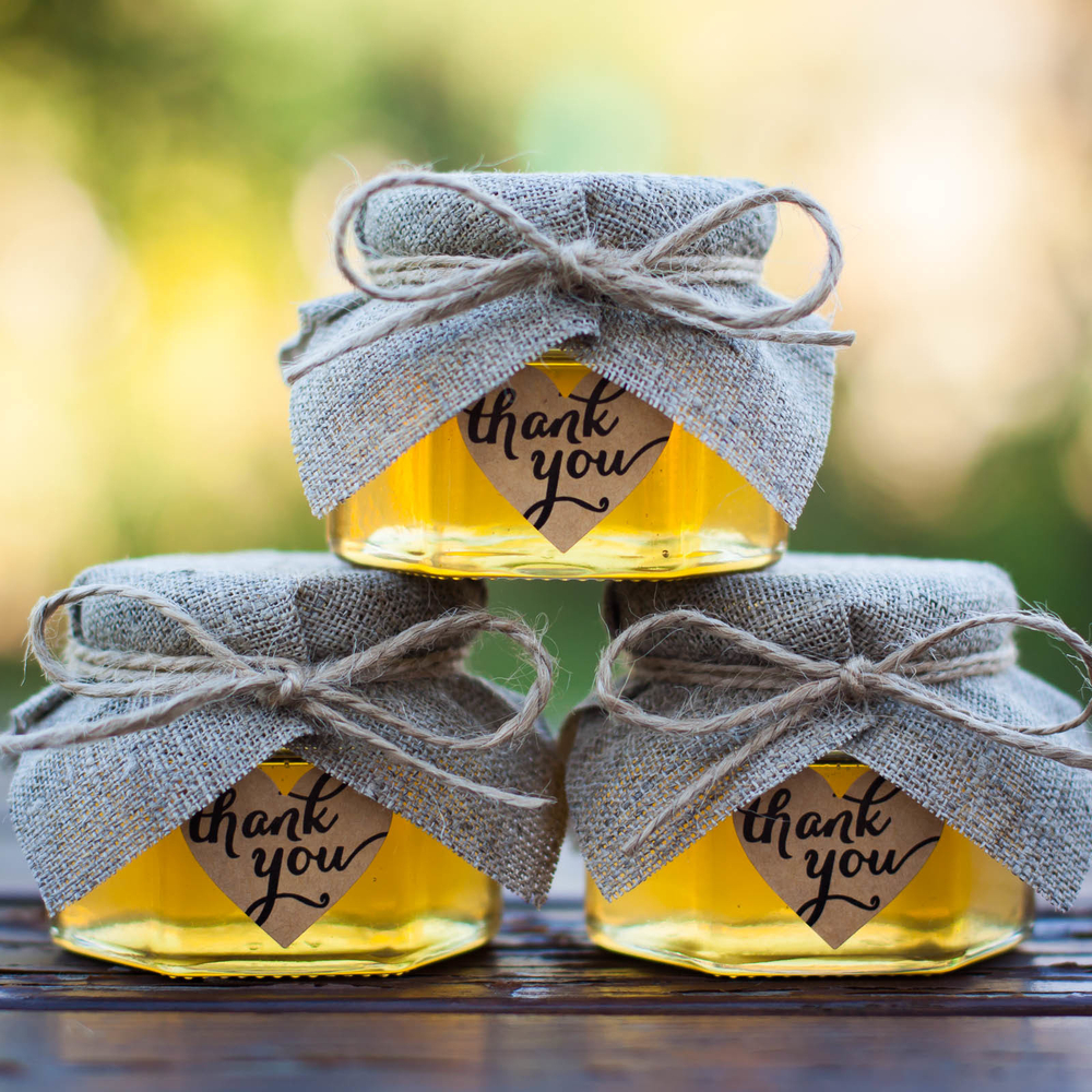 Бонбоньерка с медом на свадьбу, 140 грамм