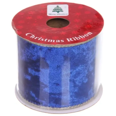 Лента для декорирования «Мгновение» 6,3 см, 2,7 м, Сапфир