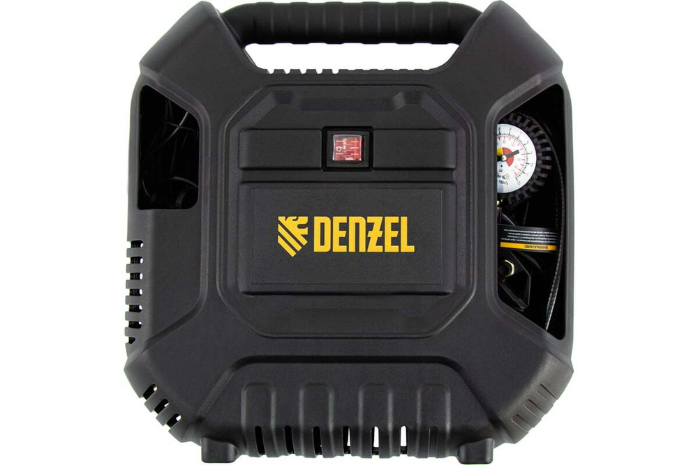 Воздушный компрессор Denzel DL1100 1,1 кВт, 180 л/мин, с набором аксессуаров 58005