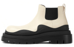 Bottega Veneta Wmns Tire Cropped Boot "Sea Salt Black" Women"s