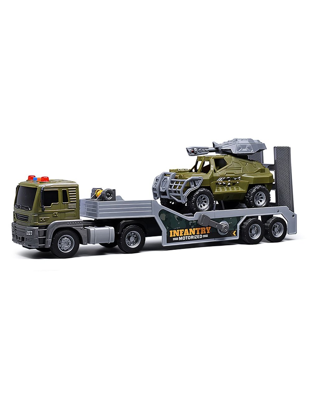 Машинка Автовоз военной техники со светом и звуком (JS202E-1)