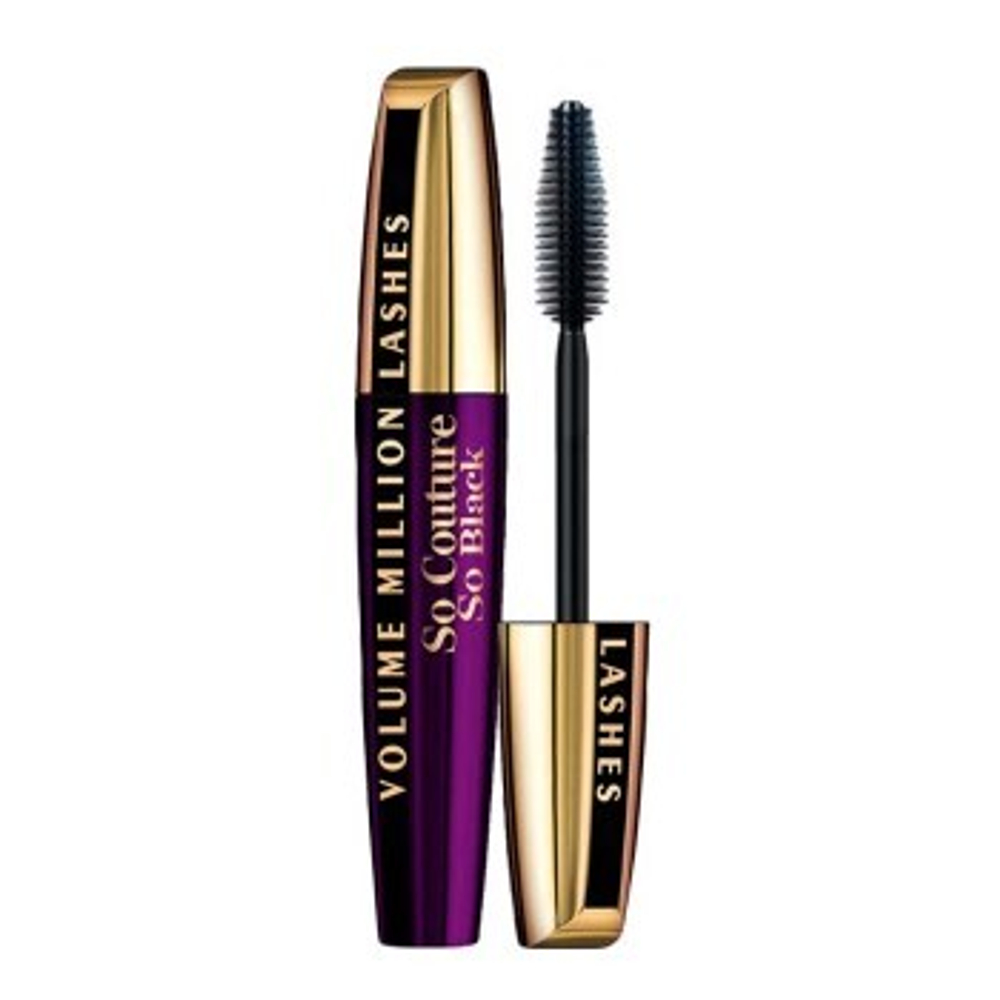 L'Oreal Paris Тушь для ресниц Volume Million Lashes Объем миллиона ресниц от Кутюр, для объема и разделения, Экстра черный