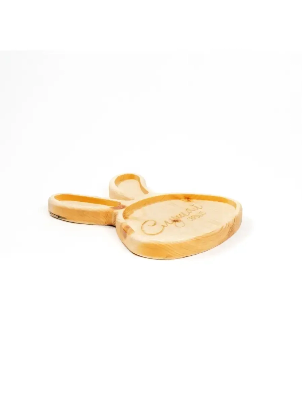 Менажница с гравировкой из кедра