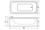 Ванна Стандарт 150 Экстра (1500х700 глубина 430 мм.)