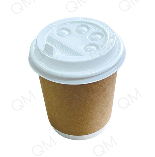 Крышка 80 мм "СтироПласт" для горячих напитков с клапаном (белая) (100шт/упак)