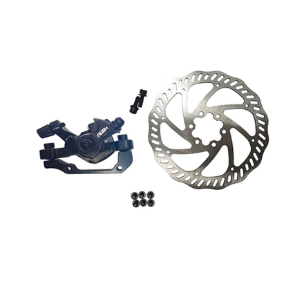 Комплект дискового тормоза RUSH (RADIUS) (машинка+диск 160 mm+болты) 140/160mm (Прямоугольная колодк