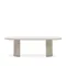 Стол Nealy из лакированного МДФ в отделке экрю, 240 x 100 см