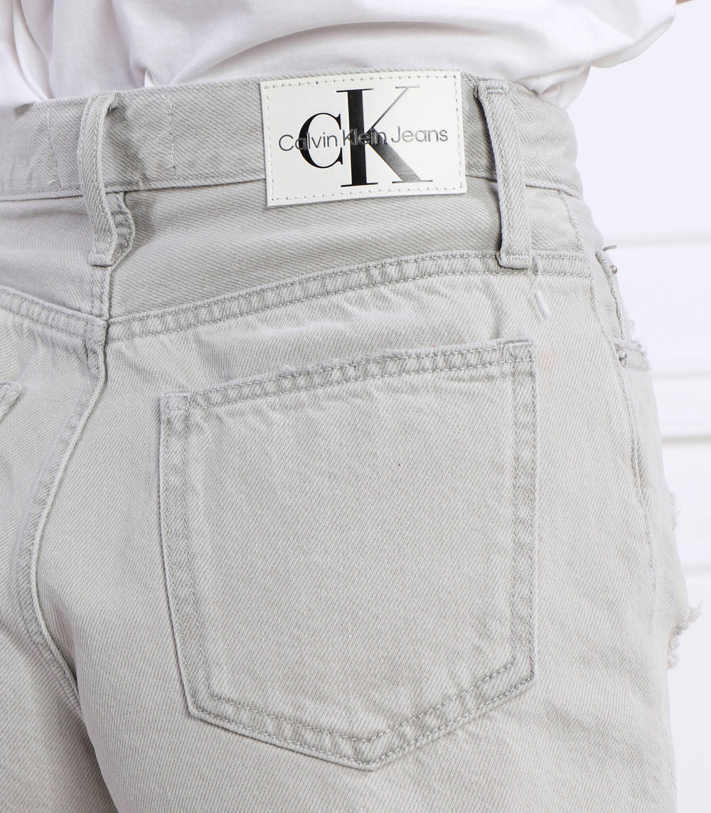 шорты mom short CALVIN KLEIN JEANS - серый(J20J220643)