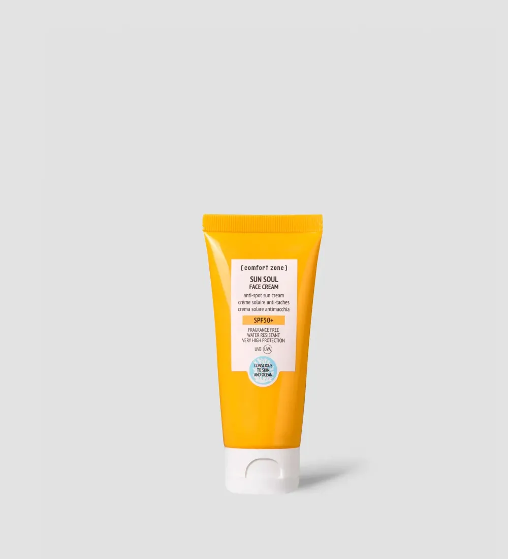 COMFORT ZONE SUN SOUL FACE CREAM SPF50+ Солнцезащитный крем для лица 60 мл