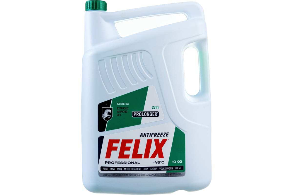 Антифриз готовый Felix Prolonger-40 G11. 10кг зеленый