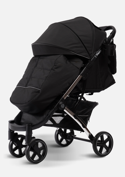 Peppy Коляска прогулочная Polo 2.0 (silver black) хром рама, сумка