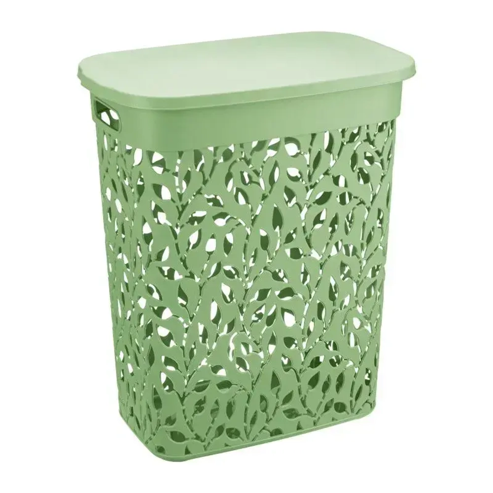 Корзина для белья ФЛОРА 35л мята (комплект 5 шт)