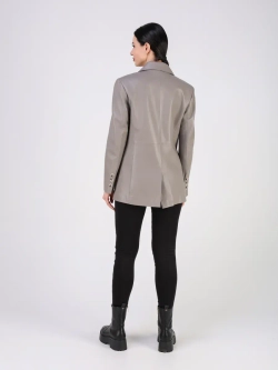 Кожаная куртка демисезонная блейзер