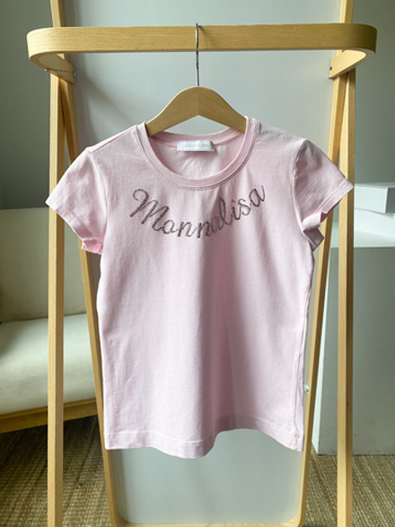 Хлопковая футболка Monnalisa, 128