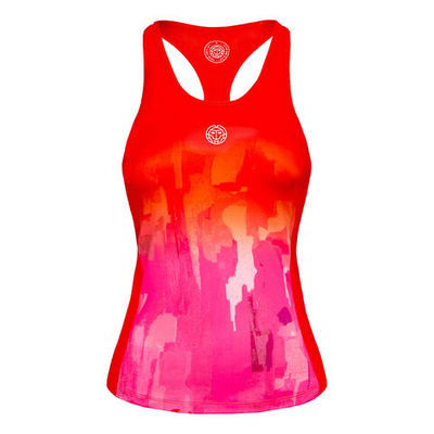 Женская теннисная майка BIDI BADU Yaka Tech Tank Top Women - Red, Pink