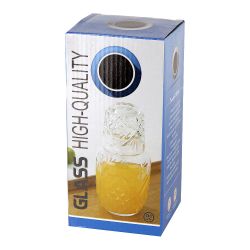 Графин со стаканом, набор 2пр. 550мл/160мл (стекло) (индивидуальная упаковка)